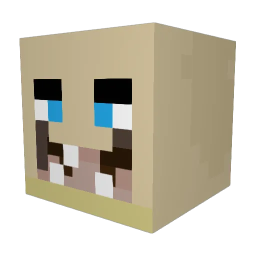 luvan90 Minecraft avatar head, 3D render