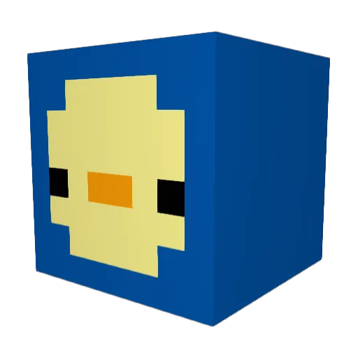 luvasramos Minecraft avatar head, 3D render