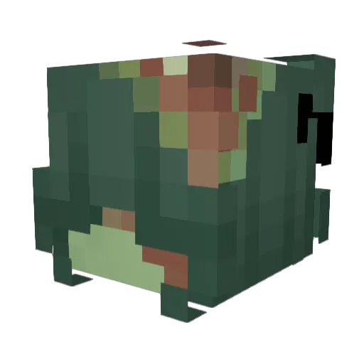 luvberri Minecraft avatar head, 3D render