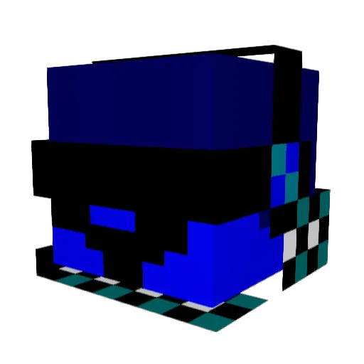 luvcatfish Minecraft avatar head, 3D render