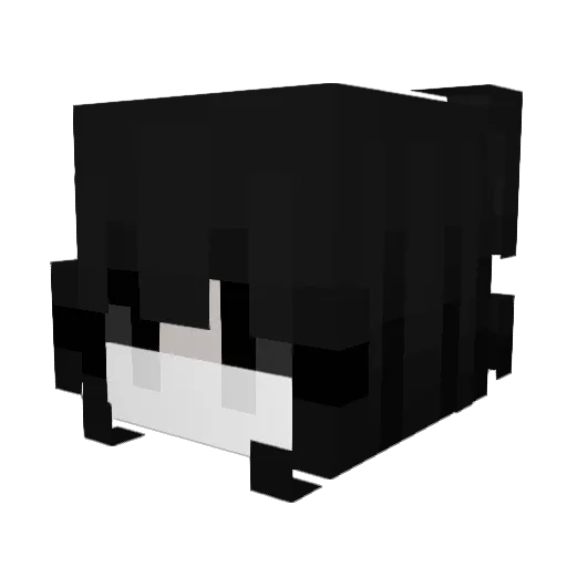 luvciae Minecraft avatar head, 3D render