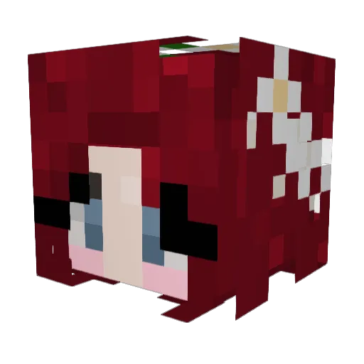 luvconnies Minecraft avatar head, 3D render