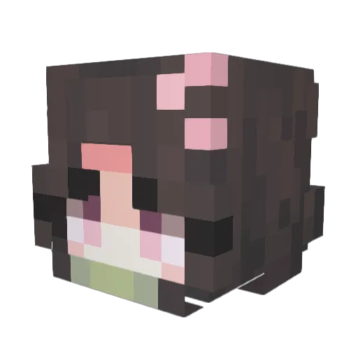 luvdeedee Minecraft avatar head, 3D render
