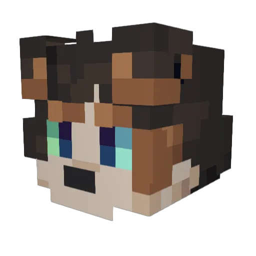 luvdiaz Minecraft avatar head, 3D render