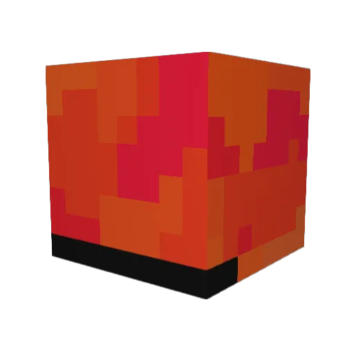 luvdim Minecraft avatar head, 3D render