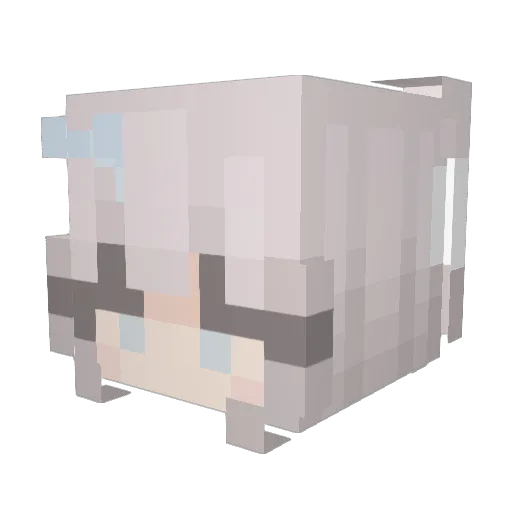 luvdylan Minecraft avatar head, 3D render