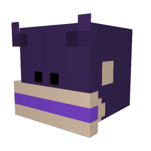 luvhexseb Minecraft avatar head, 3D render