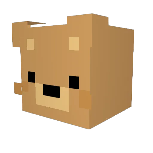 luvhorses327 Minecraft avatar head, 3D render