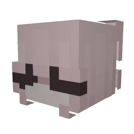 luvisa Minecraft avatar head, 3D render