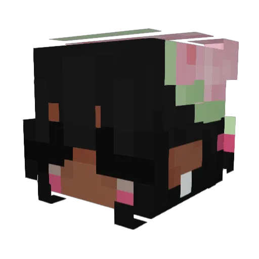 luvj0yy Minecraft avatar head, 3D render