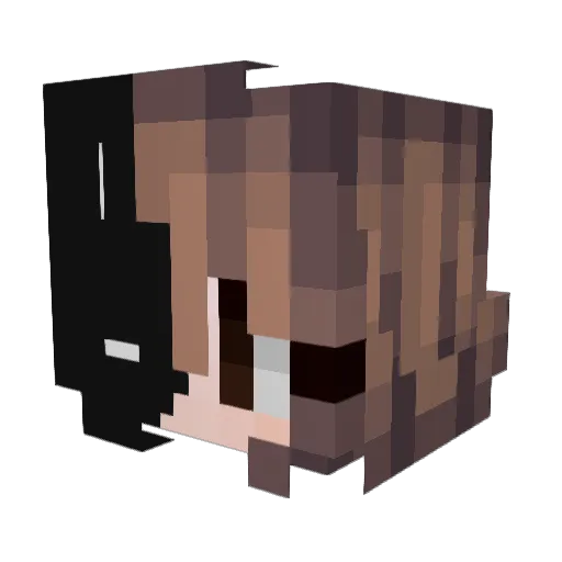 luvjesss Minecraft avatar head, 3D render