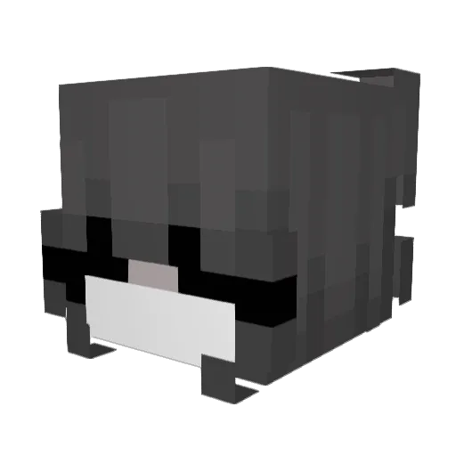 luvlee_ Minecraft avatar head, 3D render