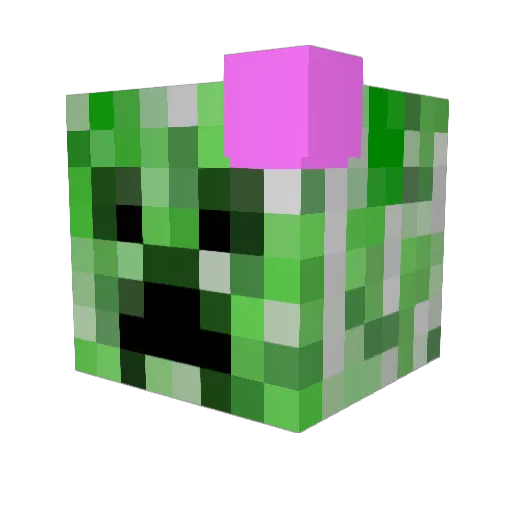 luvnanz Minecraft avatar head, 3D render