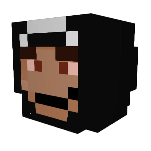 luvnaylin Minecraft avatar head, 3D render