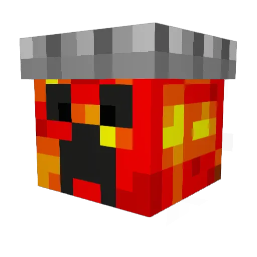 luvnutella Minecraft avatar head, 3D render