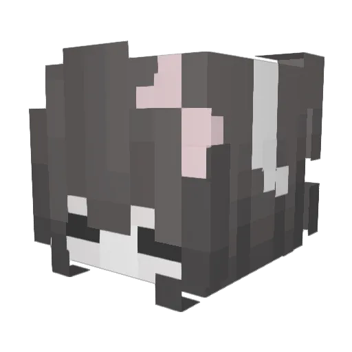 luvomii Minecraft avatar head, 3D render