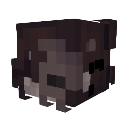luvos Minecraft avatar head, 3D render
