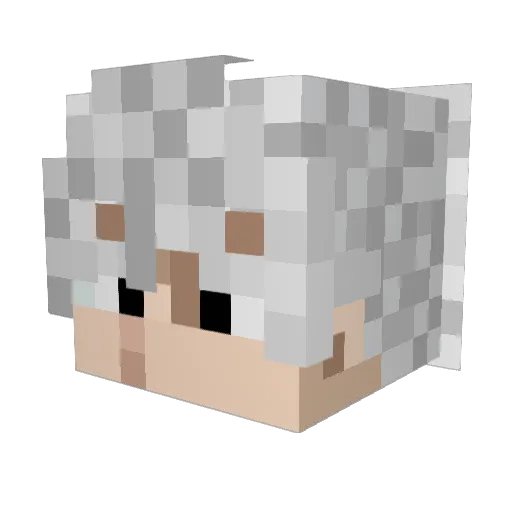 luvpb Minecraft avatar head, 3D render
