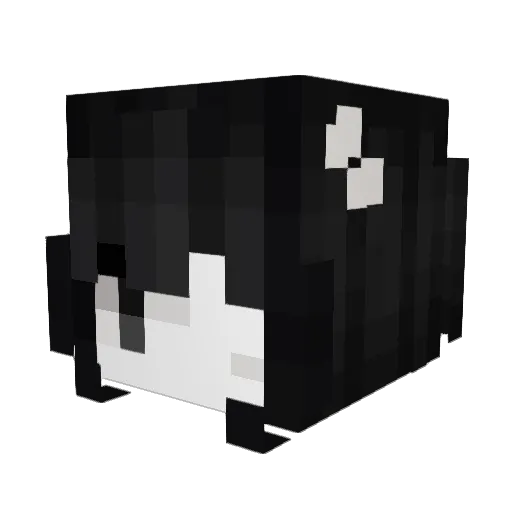luvposed Minecraft avatar head, 3D render