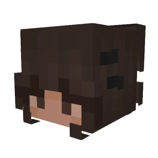 luvpotions Minecraft avatar head, 3D render