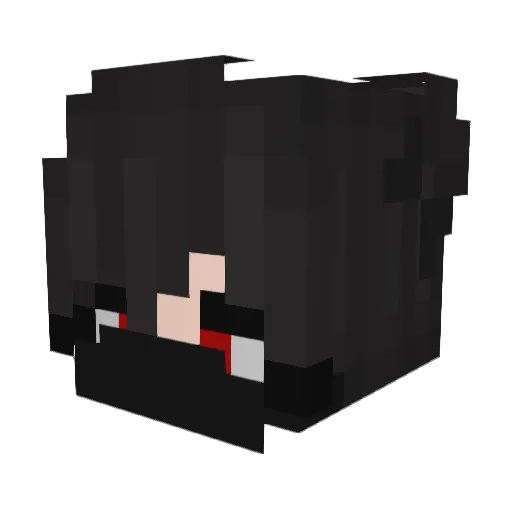 luvr3d Minecraft avatar head, 3D render