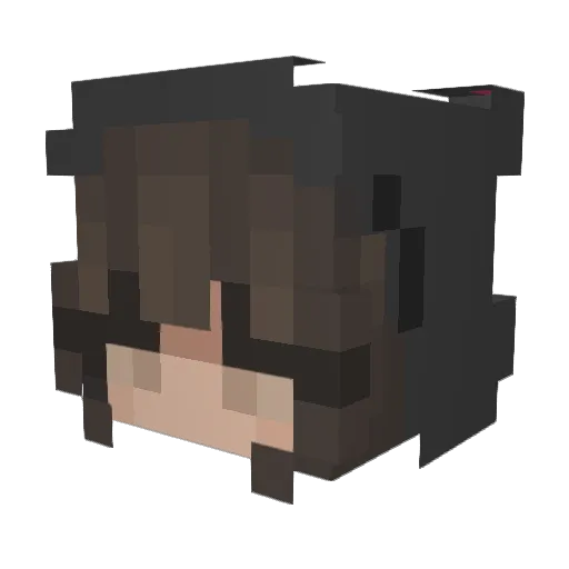 luvranoos Minecraft avatar head, 3D render