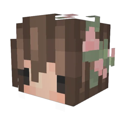luvrgurlie Minecraft avatar head, 3D render