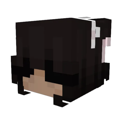 luvria Minecraft avatar head, 3D render