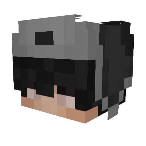 luvrik Minecraft avatar head, 3D render