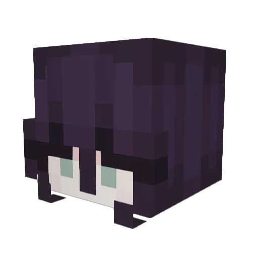 luvrly Minecraft avatar head, 3D render