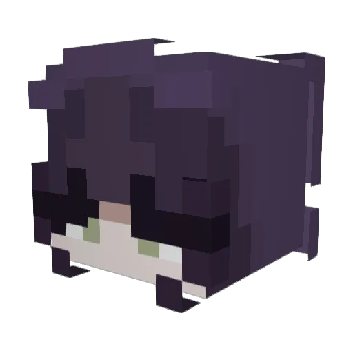 luvrsguts Minecraft avatar head, 3D render