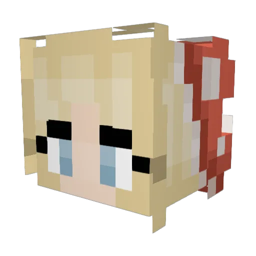 luvsecret19 Minecraft avatar head, 3D render