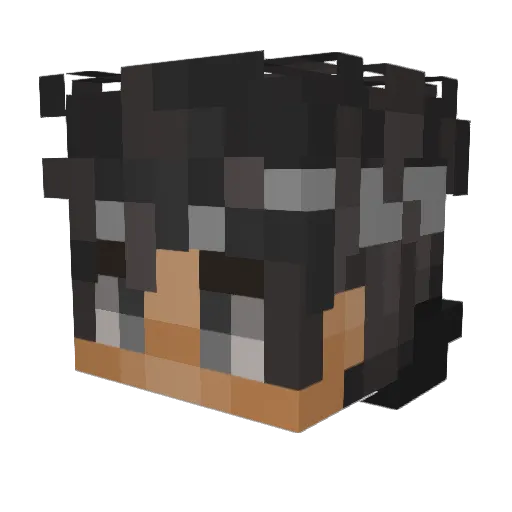 luvseoul Minecraft avatar head, 3D render