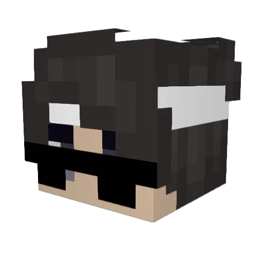 luvsickangle Minecraft avatar head, 3D render