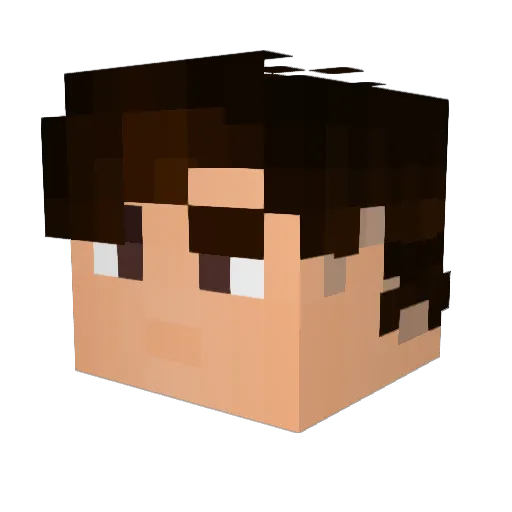 luvsleezy Minecraft avatar head, 3D render