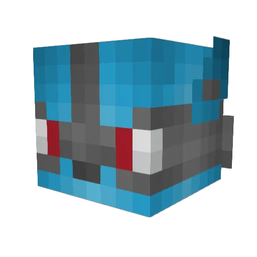 luvso Minecraft avatar head, 3D render