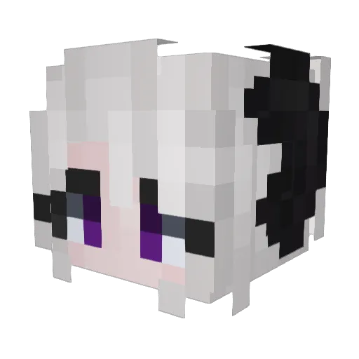 luvv228 Minecraft avatar head, 3D render