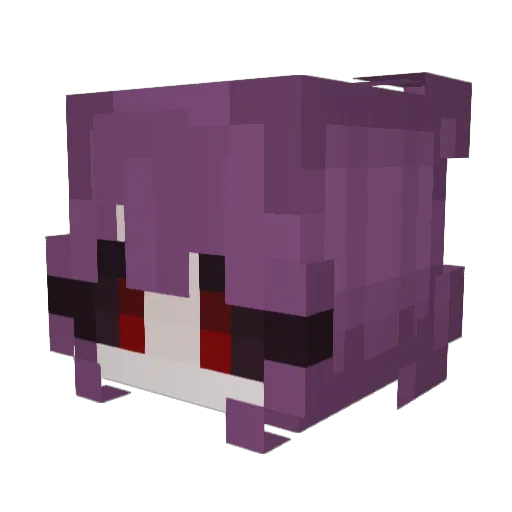 luvva_ Minecraft avatar head, 3D render
