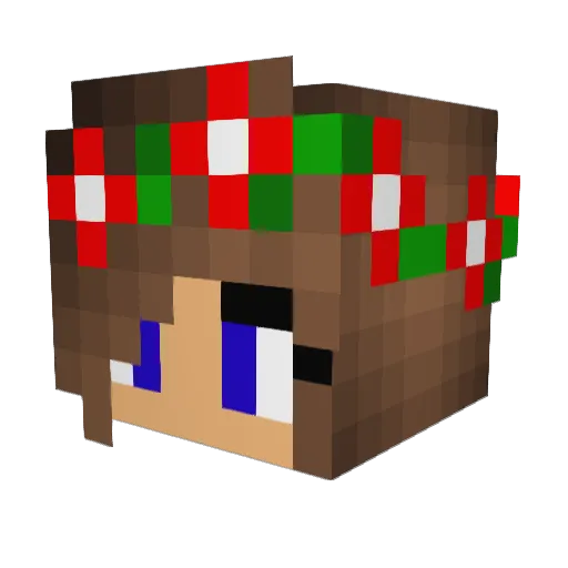 luvvstina1 Minecraft avatar head, 3D render