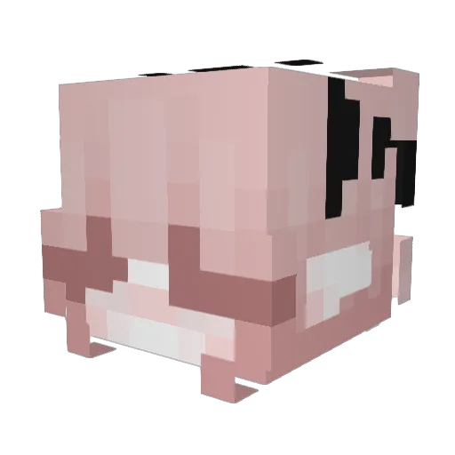 luvyn Minecraft avatar head, 3D render