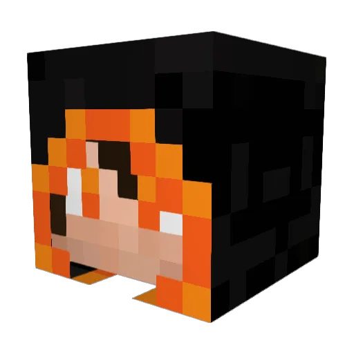 lux119 Minecraft avatar head, 3D render