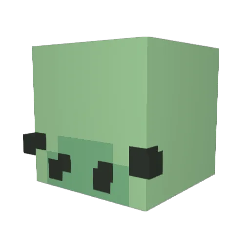 lux_rodx Minecraft avatar head, 3D render