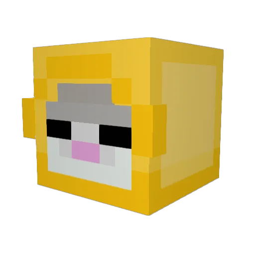 luxcheater Minecraft avatar head, 3D render