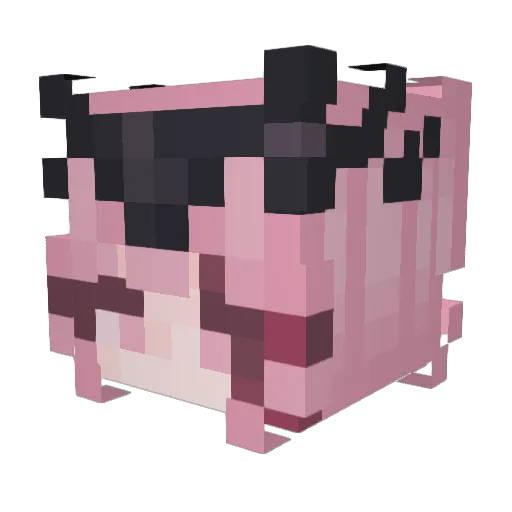 luxesry Minecraft avatar head, 3D render