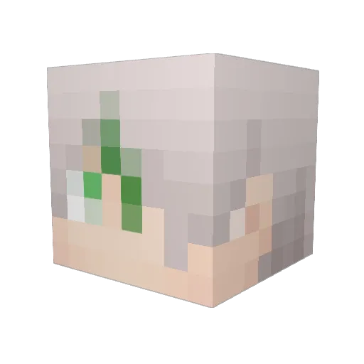 luxfero2233 Minecraft avatar head, 3D render