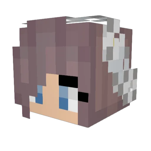 luxilu Minecraft avatar head, 3D render