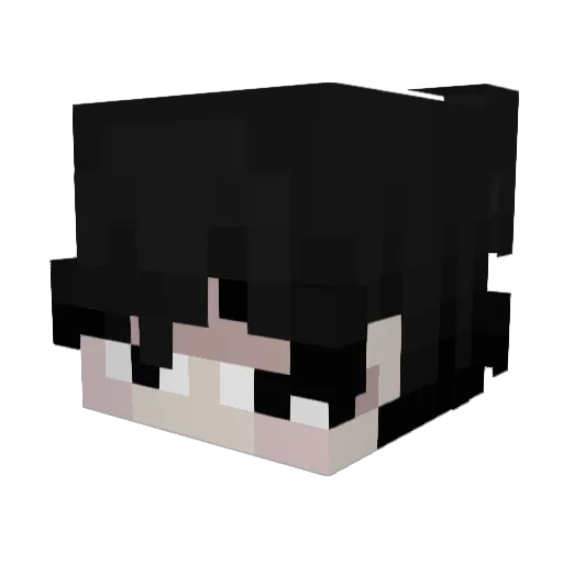 luxin_n Minecraft avatar head, 3D render