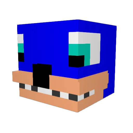 luxinator2 Minecraft avatar head, 3D render