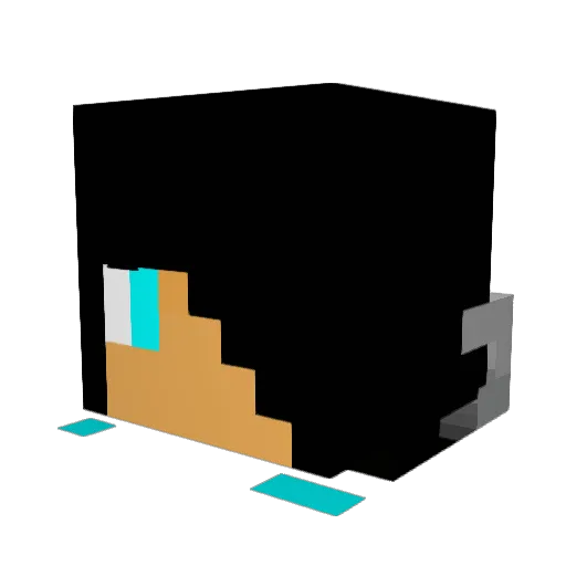 luxopat Minecraft avatar head, 3D render