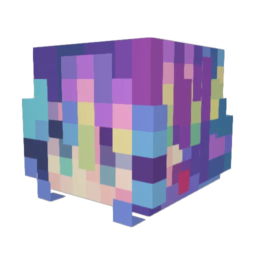 luxrii Minecraft avatar head, 3D render